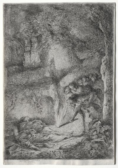 S. PierreとS. Paulの身体の発明c。 1650。 作： Giovanni Benedetto Castiglione