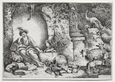 ラメランコリー、c。 1660-1665。 作： Giovanni Benedetto Castiglione