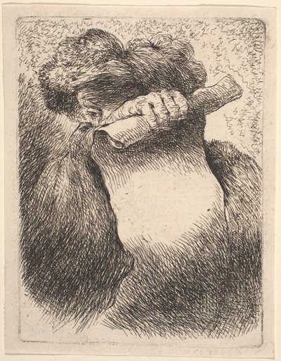 巻物を持つ男 作： Giovanni Benedetto Castiglione