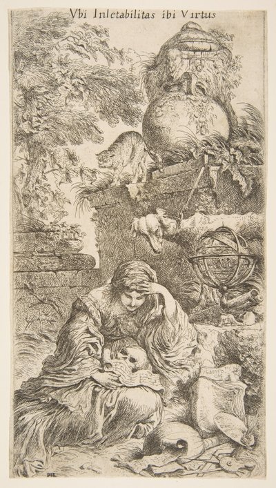 Melencholia、ca. 1645-1646。 作： Giovanni Benedetto Castiglione
