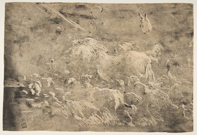 ノアと箱舟に入る動物、1650-55。 作： Giovanni Benedetto Castiglione