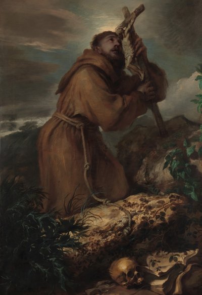 エクスタシーのセントフランシス、ca。 1650。 作： Giovanni Benedetto Castiglione