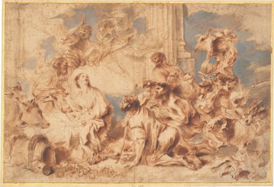 羊飼いの礼拝 作： Giovanni Benedetto Castiglione