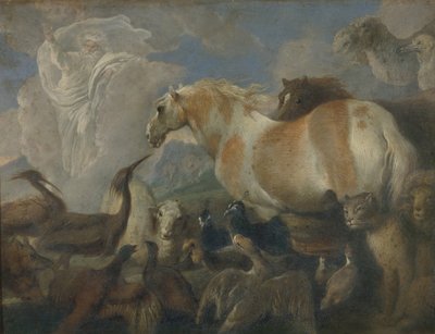 創造、17世紀の半ば。 作： Giovanni Benedetto Castiglione
