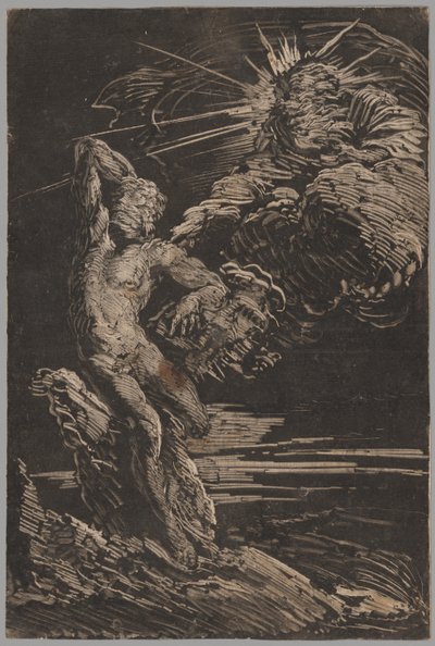 アダムの創造 作： Giovanni Benedetto Castiglione