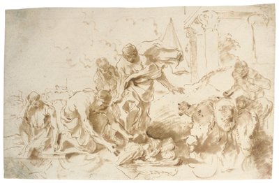 モーセの発見 作： Giovanni Benedetto Castiglione