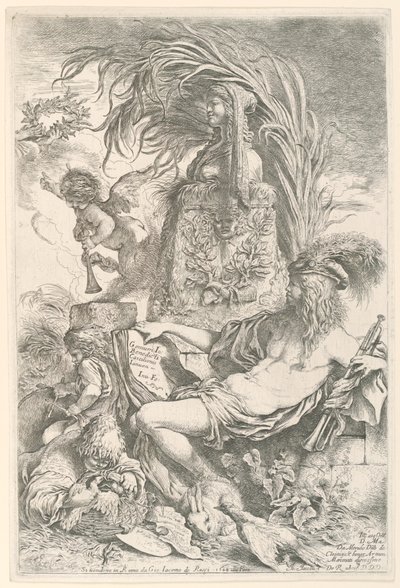 画家の天才 作： Giovanni Benedetto Castiglione