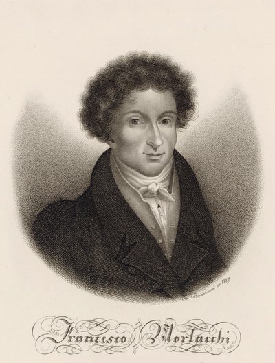 作曲家フランチェスコ・モルラッキの肖像 1784-1841, 1829. 作： Giovanni Bernardoni