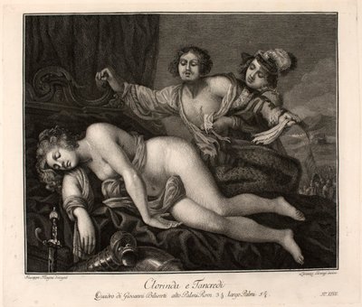 クロリンダの遺体に対するタンクレディの嘆き 作： Giovanni Biliverti