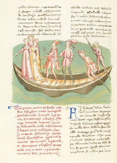 デカメロン、Entremetteur malgré lui - ニネットとその姉妹の航海、4日目、短編集3。 作： Giovanni Boccaccio