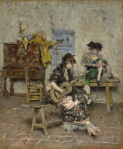 ギター奏者、1872年 作： Giovanni Boldini