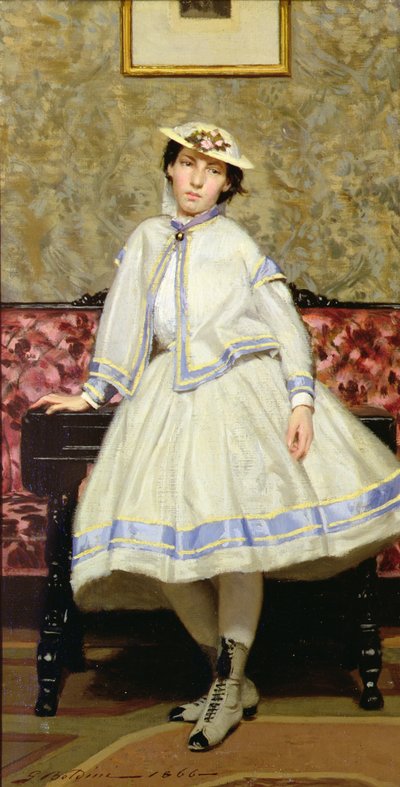 白装束のAlaide 作： Giovanni Boldini