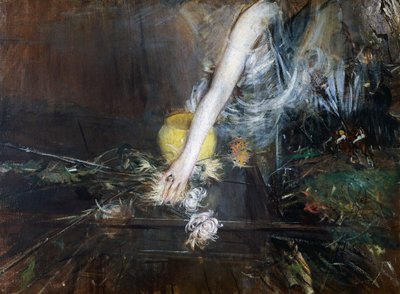 花瓶を持つ腕 1910年頃 ジョヴァンニ・ボルディーニ（1842-1931）作 油彩・キャンバスイタリア、20世紀 作： Giovanni Boldini