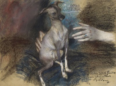 エレガントな犬 作： Giovanni Boldini