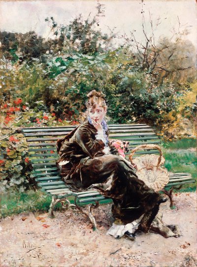 ハイドパーク（油彩・キャンバス 作： Giovanni Boldini