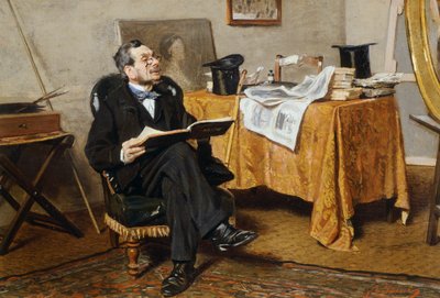 ジョバンニ・ボルディーニ作「人物のいるインテリア 作： Giovanni Boldini