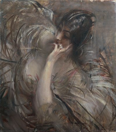 イタリア、マダム・デ・ジョスの肖像 作： Giovanni Boldini