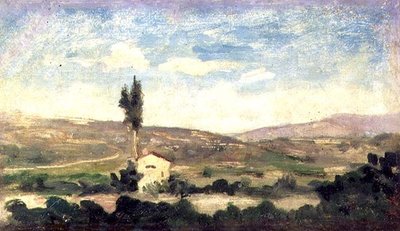 ポプラの木のある風景 作： Giovanni Boldini