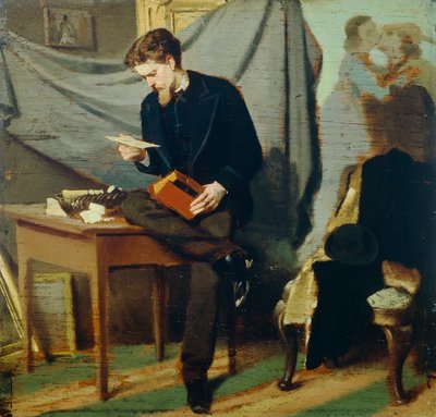 ランフレディーニの自画像 1866年頃 ジョヴァンニ・ボルディーニ（1842-1931）作 油彩・パネル 作： Giovanni Boldini
