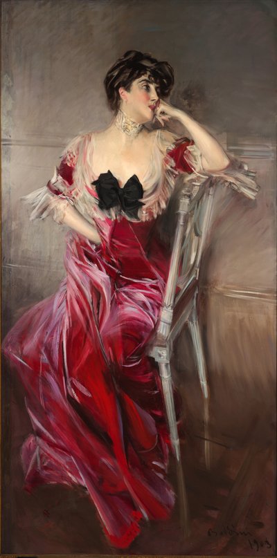 1903年、ミス・ベル。 作： Giovanni Boldini