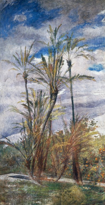 パームとオレンジの木 作： Giovanni Boldini