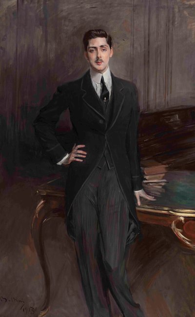 セルゲイプラトノビッチズボフ伯爵1881-1964、1913年の肖像。 作： Giovanni Boldini