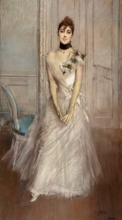 エミリアナ・コンチャ・デ・オッサの肖像 作： Giovanni Boldini