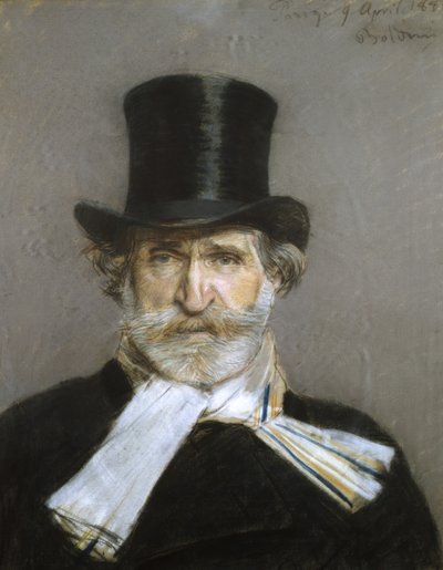 ジュゼッペヴェルディの肖像、1880年代（紙にパステル） 作： Giovanni Boldini