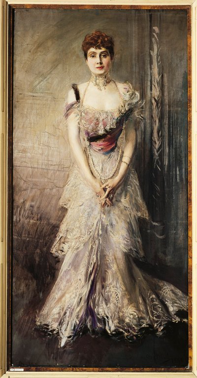スペインのインファンタ・エウラリア（1864-1958）の肖像、1898年頃 作： Giovanni Boldini