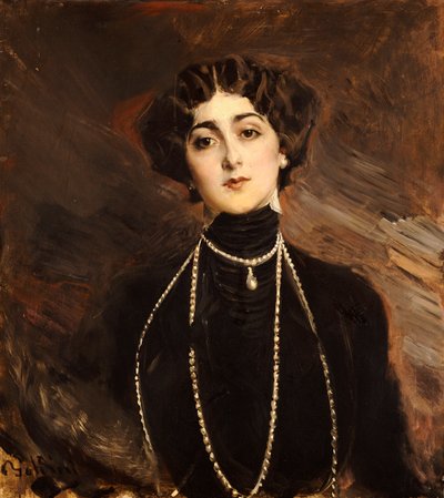 リナ・カバリエリの肖像、1901年頃 作： Giovanni Boldini
