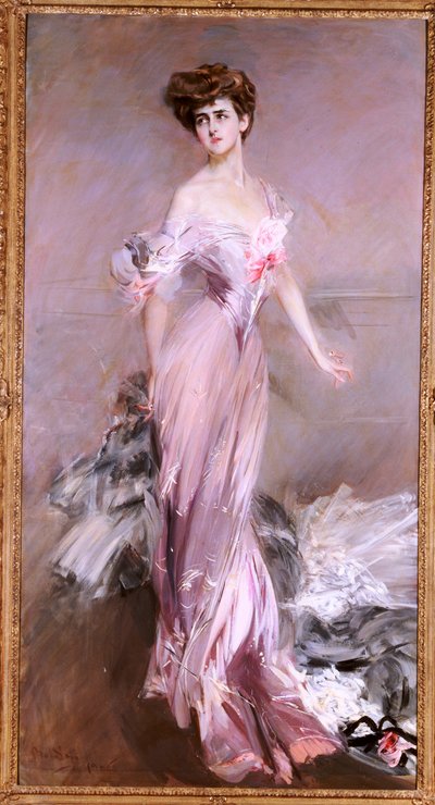 ハワード・ジョンストン夫人の肖像、1906 作： Giovanni Boldini
