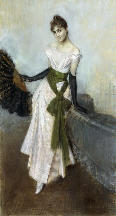 ミスコンチャデオッサの肖像、1888年 作： Giovanni Boldini