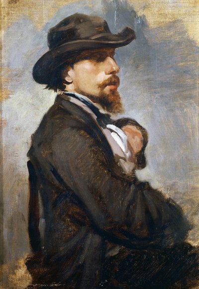 イタリア人画家ヴィンチェンツォ・カビアンカ（1827-1902）の肖像 作： Giovanni Boldini
