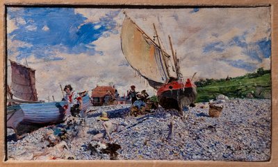 エトルタのビーチ 作： Giovanni Boldini