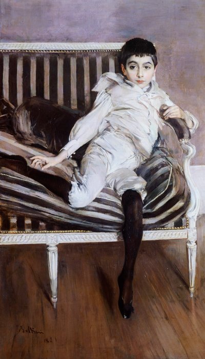 ジョバンニ・ボルディーニ（1842-1931）の「小さなサブセルカセウス 作： Giovanni Boldini
