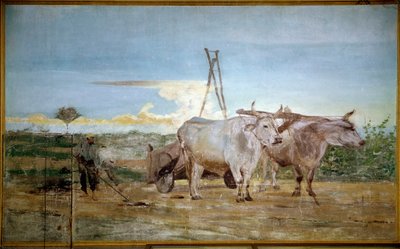 集められた動物の糞尿（油彩・キャンバス 作： Giovanni Boldini