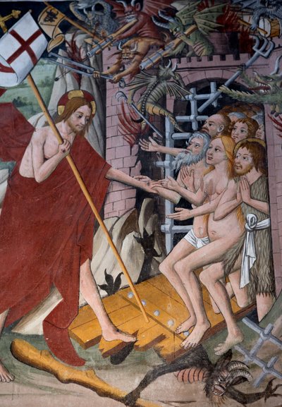 地獄への降下、1492年頃 作： Giovanni Canavesio