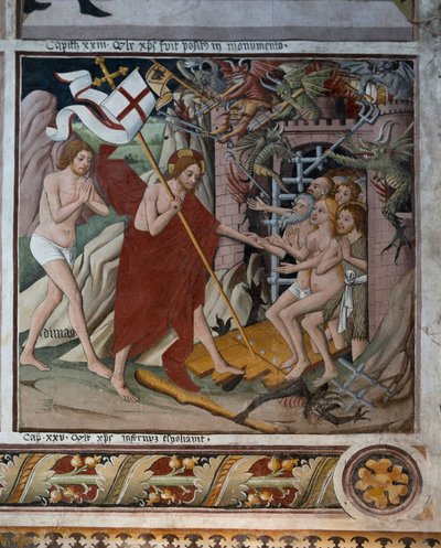 地獄への降下、1492年 作： Giovanni Canavesio
