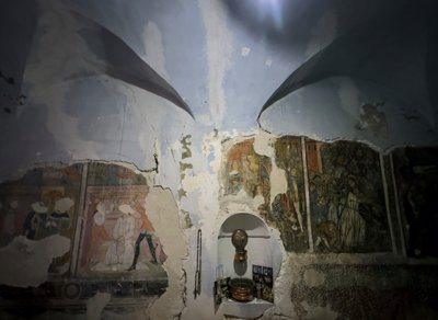 白い懺悔の礼拝堂のオラトリオ、テンデ、2024年（写真） 作： Giovanni Canavesio
