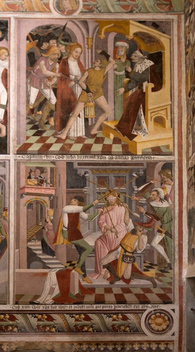 キリストの生涯の場面」1492年頃（フレスコ画 作： Giovanni Canavesio