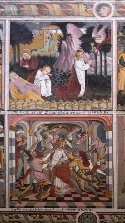 キリストの生涯の場面」1492年頃（フレスコ画 作： Giovanni Canavesio