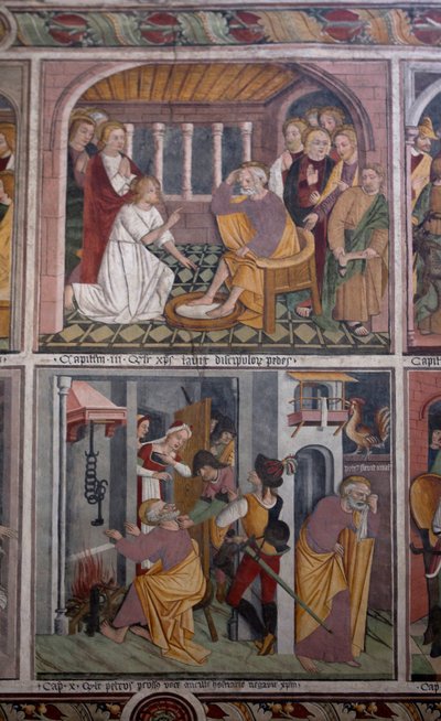 キリストの生涯の場面」1492年頃（フレスコ画 作： Giovanni Canavesio