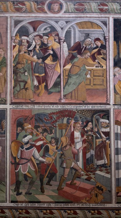 キリストの生涯の場面」1492年頃（フレスコ画 作： Giovanni Canavesio