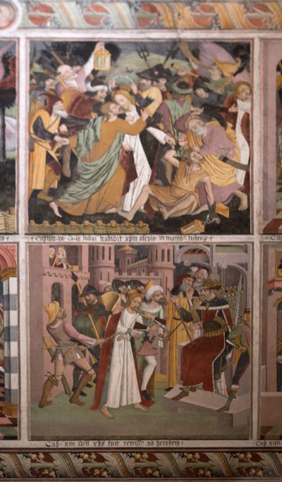 キリストの生涯の場面」1492年頃（フレスコ画 作： Giovanni Canavesio