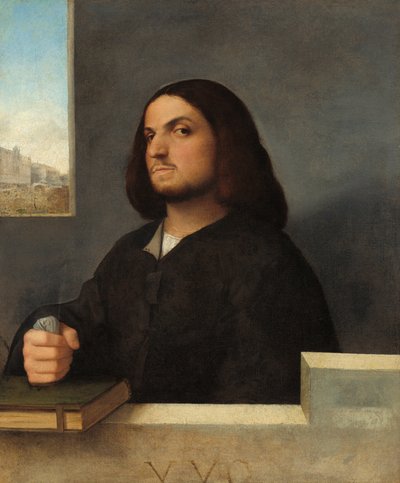 ベネチアン紳士の肖像、c。 15101515。 作： Giovanni Cariani