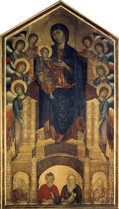 陛下のマエスタ、1285-1286 作： Giovanni Cimabue
