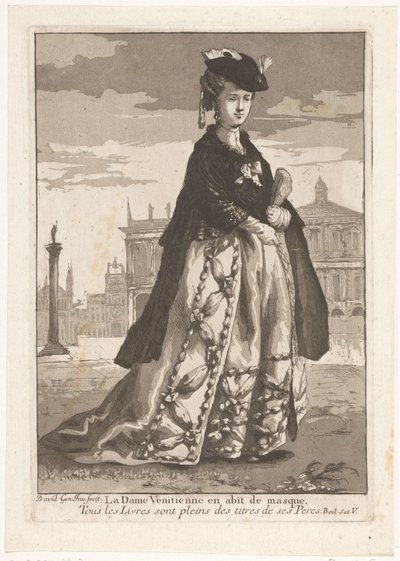 ベネチアの貴婦人 La Dame Venitienne en Habbit de masque (オブジェクトのタイトル) Diverse Portraits（連載タイトル） 作： Giovanni David