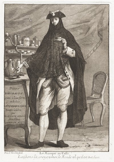 Le Masque au caffé (コーヒーを飲む仮面の男) 作： Giovanni David