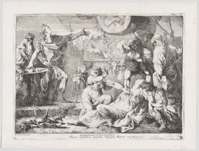 ポリュクセネーの生贄、1776 年。 作： Giovanni David