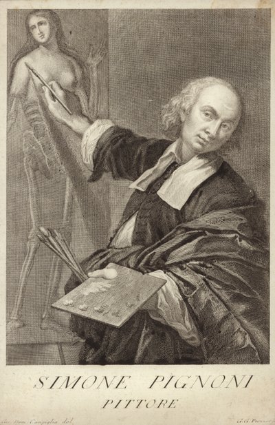 イタリアの画家、シモーネピニョーニ 作： Giovanni Domenico Campiglia